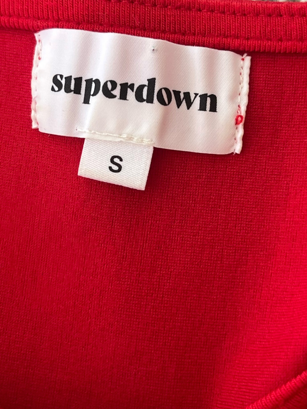 Superdown Red Cutout Bodycon Mini Dress Size Small - Picture 5 of 7